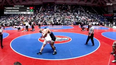 190-3A 3rd Place Match - Landon Phillips, Northwest Whitfield High vs Jayden Watkins, West Laurens