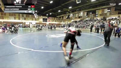 157 lbs Cons. Round 2 - Sebastian Parada, Corona Centennial vs Diego Gutierrez, Mira Mesa