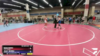 175 lbs Quarterfinal - Sean Perez, Jflo Trained vs Ricky Ibarra, Lofton Style Wrestling Club