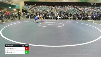 150 lbs Round Of 16 - Dominic Sanchez, Ponderosa vs Daniel Zepeda, Gilroy