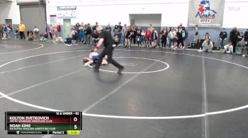 82 lbs 5th Place Match - Kolton Svetkovich, Arctic Warriors Wrestling Club vs Noah King, Soldotna Whalers Wrestling Club