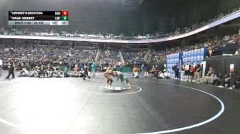 7A 132 lbs Cons. Semi - Kenneth Braxton, New Hanover vs Noah Hebert, Cary