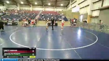 114 lbs Quarterfinal - Brett Harman, IL vs Brooklyn Pickett, MD