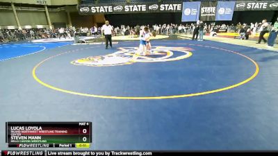 126 lbs 2nd Place Match - Lucas Loyola, Inland Northwest Wrestling Training Center vs Steven Mann, Hells Canyon Wrestling