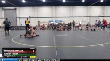 92 lbs Round 2 (3 Team) - Christopher Mattox, The Glasgow Wrestling Academy vs Landon Hegler, Team Palmetto