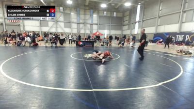 U23 Women - 53 lbs Cons. Round 2 - Alexandra Tchekounova, NJ vs Chloe Ayres, CA
