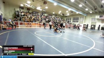 160 lbs Champ. Round 1 - Chris Gutierrez, Yucaipa vs Fred Ekberg, Santa Monica