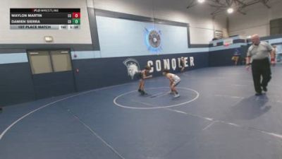 80 lbs 1st Place Match - Damien Sierra, Camden Outsiders vs Waylon Martin, Camden Outsiders