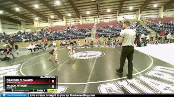 84 lbs Quarters & Wb (16 Team) - Drayger Cloward, Utah Gold vs Mason Wright, Idaho 2