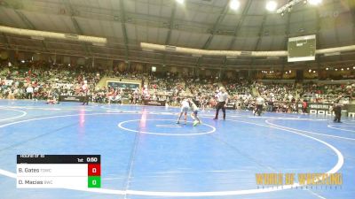 61 lbs Round Of 16 - Bryce Gates, TD Wrestling Club vs Damen Macias, Berryhill Wrestling Club