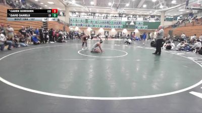 157 lbs 5th Place Match - David Daniels, Granite Hills vs Caden Gorishek, Corona Del Sol