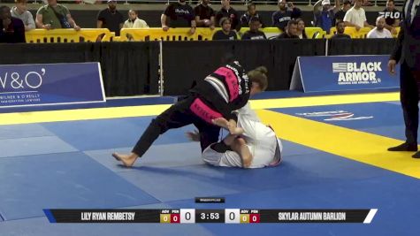 Skylar Autumn Barlion vs Lily Ryan Rembetsy 2025 Pan Kids Jiu-Jitsu IBJJF Championship