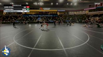 120 lbs Champ. Round 1 - Laura Stohr, Algona vs Sarah Bell, Lombard (Montini)