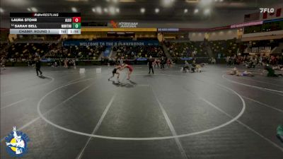120 lbs Champ. Round 1 - Laura Stohr, Algona vs Sarah Bell, Lombard (Montini)