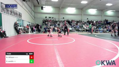 46 lbs Final - Noah Allison, Pocola Youth Wrestling vs Dawson Smith, Sallisaw Takedown Club