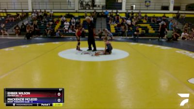 57 lbs Round 3 (6 Team) - Ember Wilson, Mayhem WC vs Mackenzie McLeod, Bison Takedown Club