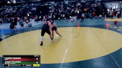 285 lbs Semifinal - Ayden Polansky, Republic County vs Landen Redding, LDNE