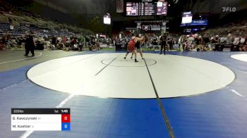 220 lbs Cons 16 #2 - Garett Kawczynski, Wisconsin vs Mason Koehler, Iowa