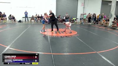 92 lbs Quarters & 1st Wb (16 Team) - Cohen Reer, Ohio Scarlet vs Dominic Marchack, Missouri Red