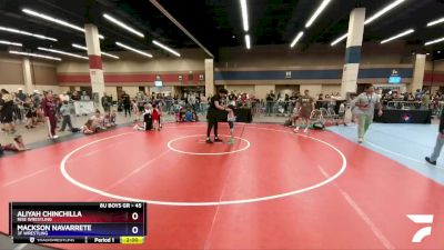 45 lbs Round 2 - Aliyah Chinchilla, Rise Wrestling vs Mackson Navarrete, 3F Wrestling