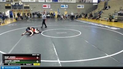 125 lbs Semifinal - Raif Jones, East Anchorage High School vs Dimitri Larson, West Anchorage
