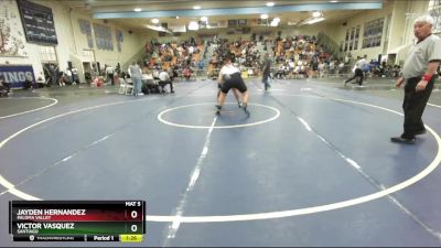 285 lbs Champ. Round 2 - Jayden Hernandez, Paloma Valley vs Victor Vasquez, Santiago