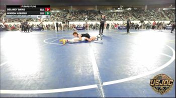 110 lbs Quarterfinal - Delaney Davis, Marlow Outlaws vs Winton Koester, None