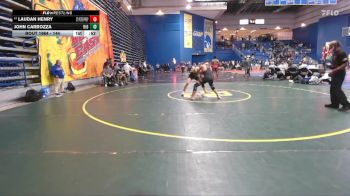 144 lbs Cons. Round 4 - John Carrozza, Ridgefield vs Laudan Henry, St Peter Prepatory