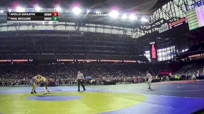 D3-132 lbs 7th Place Match - Apollo Goulette, Ogemaw Heights vs Paul McClure, Adrian Madison