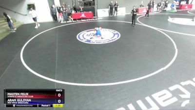 74 lbs Semifinal - Masten Felix, Hawkeye Wrestling Club vs Aram Guloyan, Red Wave Wrestling