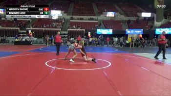 123 lbs 2nd Place Match - Charlee Lund, Big Game Wrestling Club MT vs Madisyn Racine, Minot Majettes