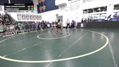 115 lbs Champ. Round 1 - Rebecca Dezan, Upland vs Siena Antonio-Hopkins, Camarillo