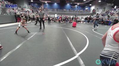 46 lbs Quarterfinal - Bryer Williams, Locust Grove Youth Wrestling vs Bennett Grose, Ponca City Wildcat Wrestling