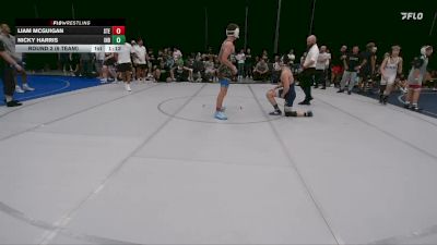 130 lbs Round 2 (6 Team) - Nicky Harris, Iron Horse Blue vs Liam McGuigan, Steller Trained Embo