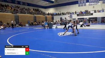 106 lbs Round Of 32 - Chaz McDonald, Roundtree Wrestling vs Xander McWilliams, River Rats