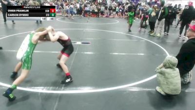 65 lbs Quarterfinal - Carson Dynski, Summerville Take Down vs Owen Franklin, Boney Crow`s Wrestling