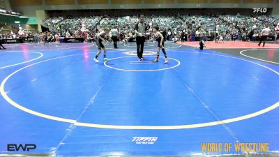 76 lbs Quarterfinal - Wyatt Messiha, Monster Garage vs Evan Thiele, Mantanona TC