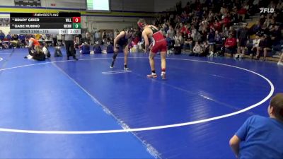 175 lbs Quarterfinal - Gabe Rubino, Waukee Northwest vs Brady Grier, Williamsburg