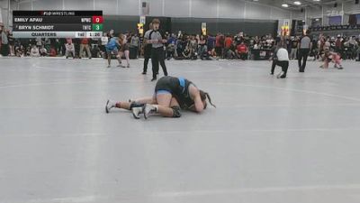 190 lbs Quarters - Emily Apau, Wolf Pack Wrestling Club vs Bryn Schmidt, Team Nazar Training Center