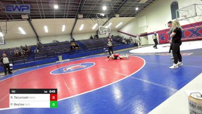 110 lbs Consolation - Renesmee Tecumseh, Sapulpa High School vs Paityn Bayliss, Cleveland