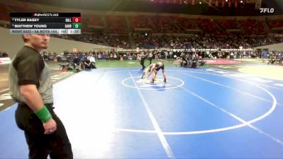 5A Boys 144 lbs Semifinal - Matthew Young, Canby Boys vs Tyler Basey, Dallas Boys