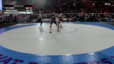 5A 132 lbs Quarterfinal - Brian Moreno, Blackfoot vs Fox Green, Emmett