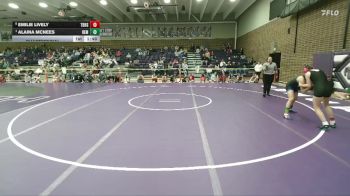 110 lbs Quarterfinal - Alaina McNees, H.E.M. vs Emilie Lively, Thunder Basin