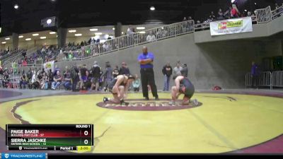 180 lbs Round 1 - Paige Baker, Bulldog Mat Club vs Sierra Jaschke, Sisters High School