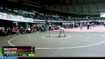 106 lbs Quarterfinals (8 Team) - Nick Salamone, Easton vs Robert Meyer, St. Augustine Prep