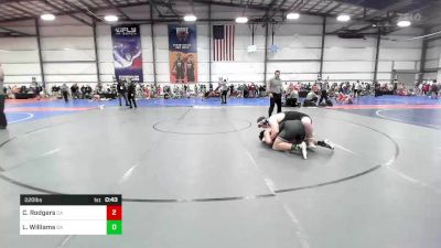 220 lbs Consi Of 16 #1 - Cooper Rodgers, CA vs LeFabian Williams, GA