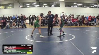 109 lbs Cons. Round 1 - Kody Osborne, Mighty Dragons WC vs Easton Smerek, Metro Detroit Region Affiliated