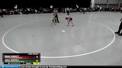 52-55 lbs Cons. Round 1 - Kiera Bartels, Ironhawk Wrestling Academy vs Briar Parrett, Midwest Xtreme Wrestling