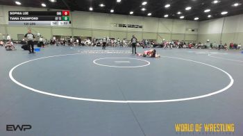 120 lbs Rr Rnd 3 - Sophia Lee, Girls With Grit 7-12 vs Tiana Crawford, Best Trained 7-12 TX