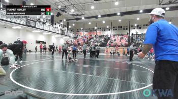 45 lbs Consolation - Tucker Henley, Eufaula Ironheads Wrestling Club vs Duke Hawkins, Checotah Matcats